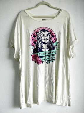 Parks and Recreation Everything Hurts and I'm Dying Leslie Knope Graphic T Dress